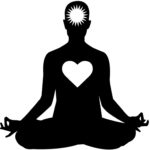 yoga clipart Inspirational Meditation clipart health and wellness Pencil and in color